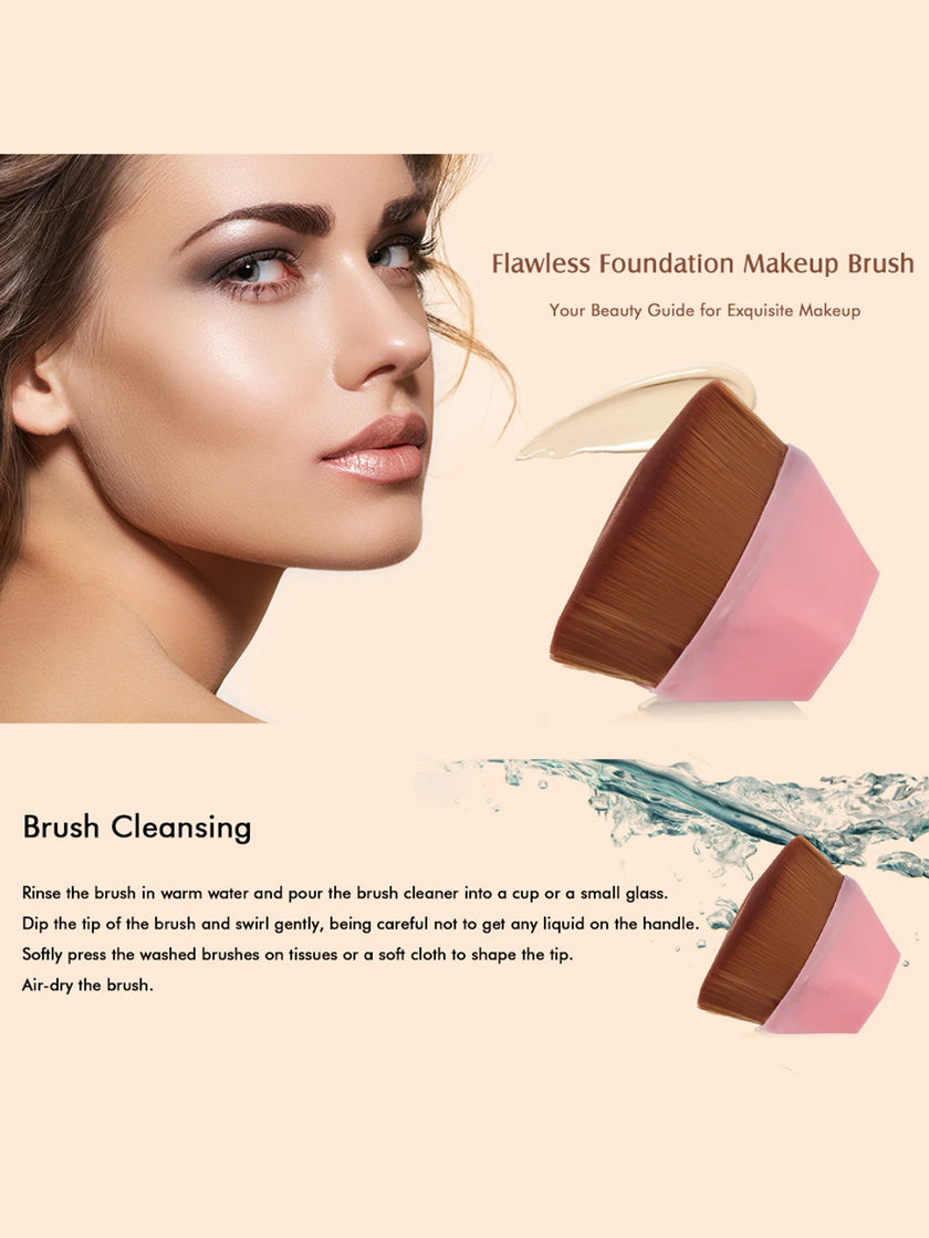 Pincel Profissional para Base e Maquilhagem – Acabamento Perfeito